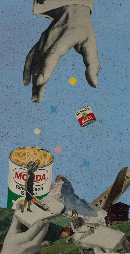 Wahnsinn am Himmel, 2017, 17,5x34 cm