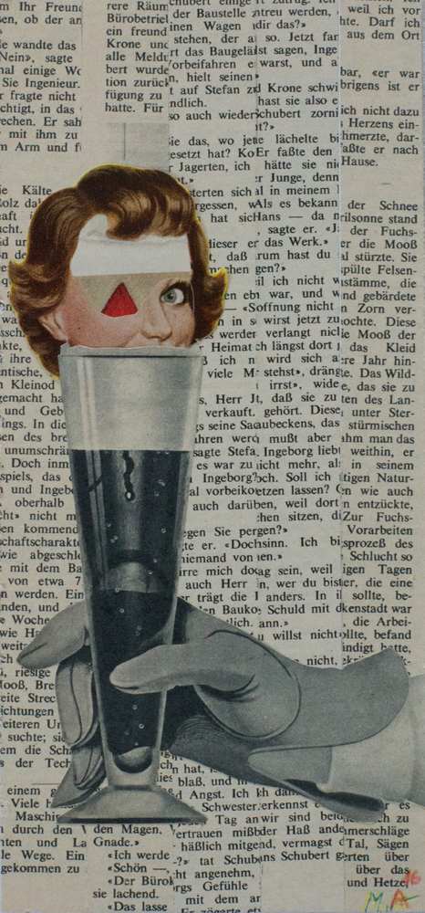 Auch die Frau trinkt Bier, 2016, 10x21,5 cm